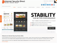 Tablet Screenshot of internetsecuritydirect.com